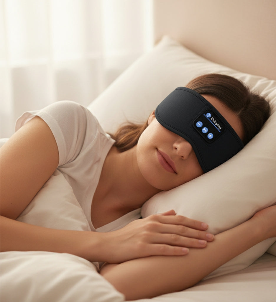 SoundWeave Bluetooth, El Auricular Inalámbrico 3-en-1 que Transforma tu Deporte y tu Descanso.