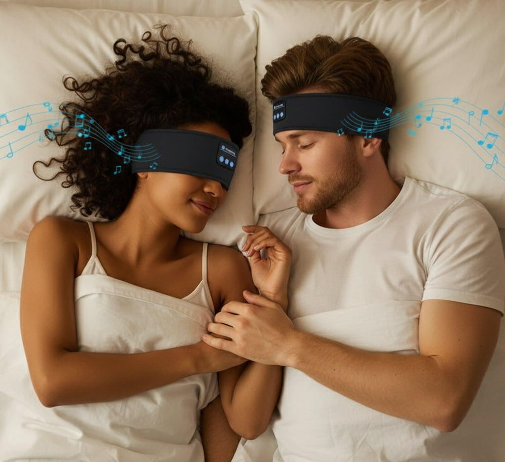 SoundWeave Bluetooth, El Auricular Inalámbrico 3-en-1 que Transforma tu Deporte y tu Descanso.