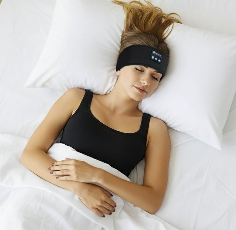 SoundWeave Bluetooth, El Auricular Inalámbrico 3-en-1 que Transforma tu Deporte y tu Descanso.